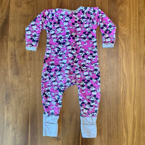 BONDS X DISNEY Mickey Mouse Wondersuit Girls 6-12 0 Zippy Onesie Romper Pajamas - Picture 2 of 8